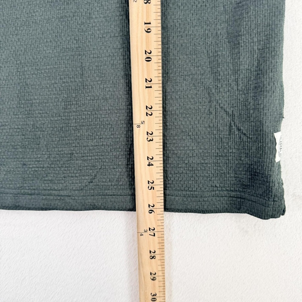 Reigning Champ Polo Shirt Mens Small Green Textured Knit Performance Canada - Picture 5 of 16